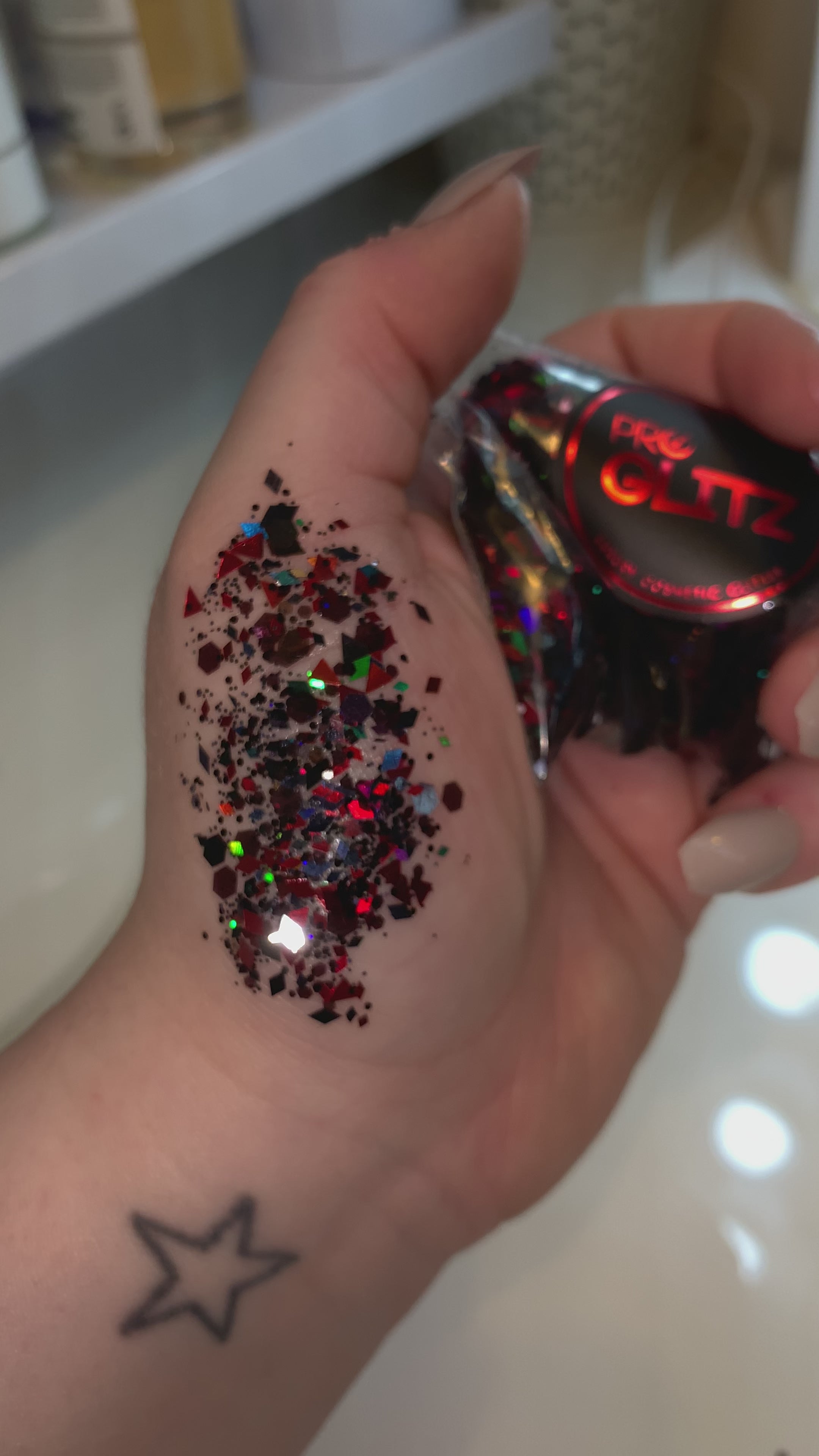 Black Widow,chunky glitter, glitter, festival glitter, cosmetic glitter, eye glitter, body glitter, face glitter, hair glitter, dance makeup, festival makeup, sparkly, makeup, proglitz, pro glitz, best glitter, best chunky festival glitter, glitter tattoos, glitter tattoo kit, nail glitter, nail designs 2023, eye glitter, eye makeup, glitter eyeshadow, makeup, glitter glue, glam makeup, festival face glitter, black, red