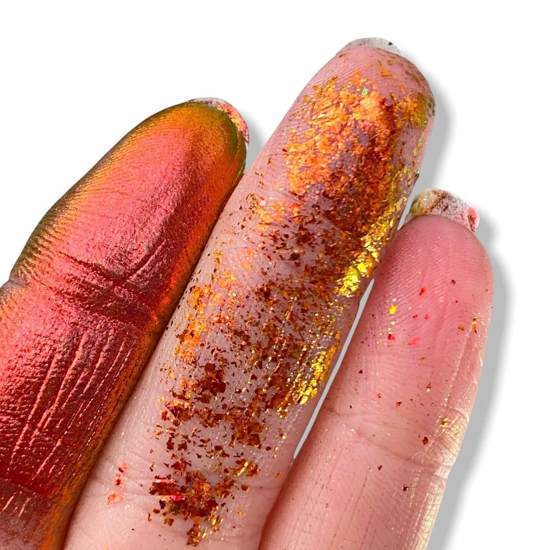 ELEMENTS Metallic Super Multichrome Pigment and Flake Collection - 10 Pigments/Flakes - Pro GLITZ