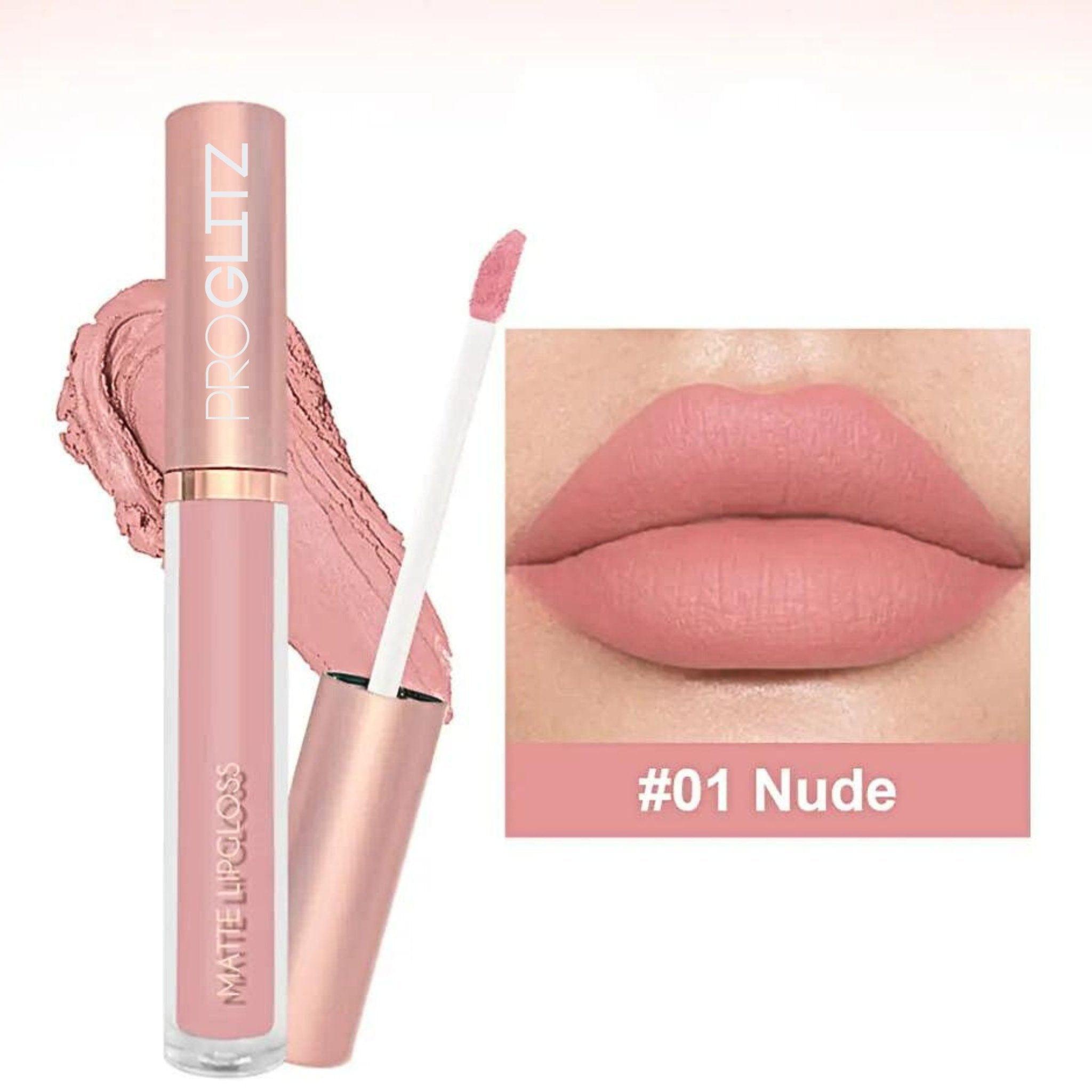MATTE LIQUID LIP COLOUR SET - NUDES (6PCS) - Pro GLITZ