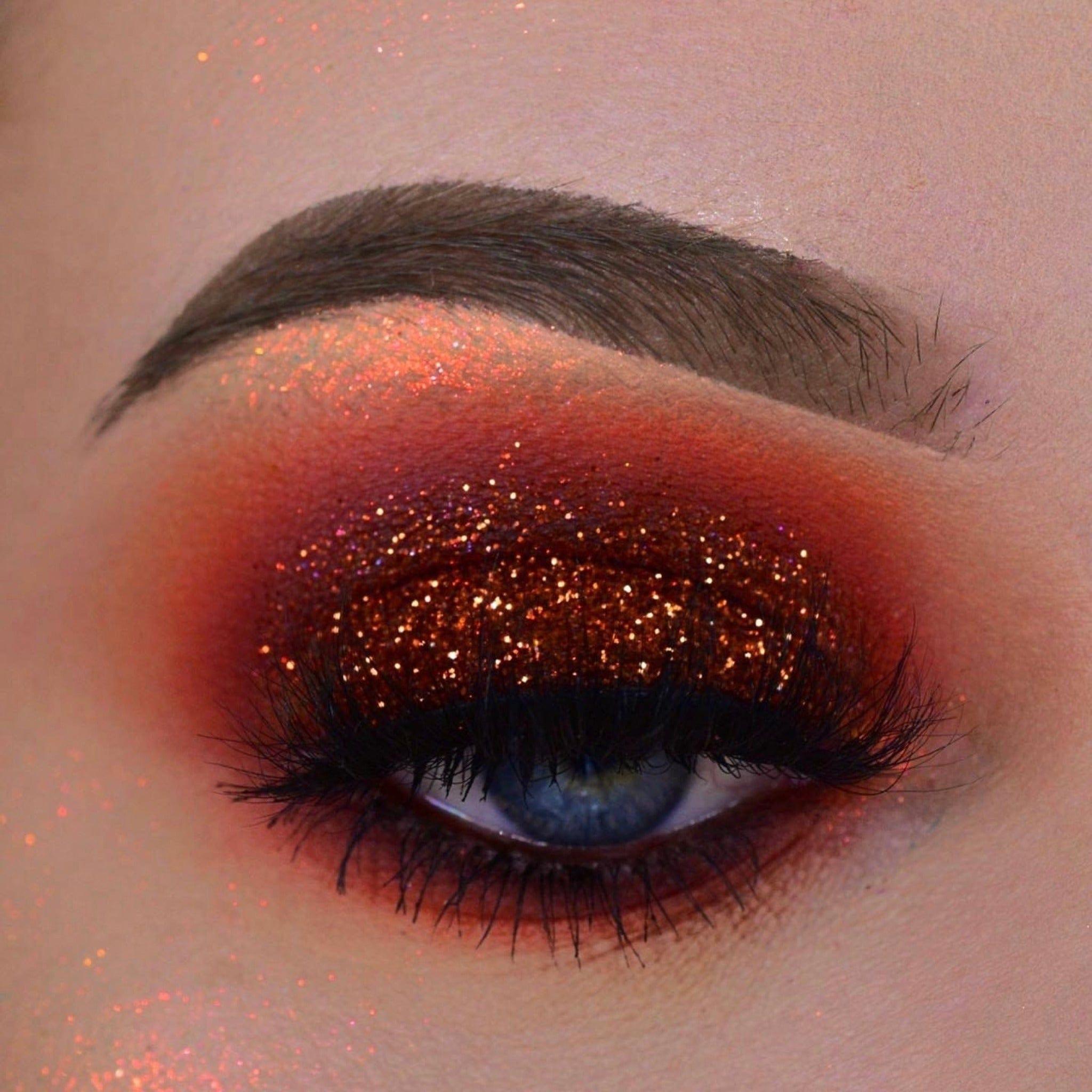 of Pro Glitz X @dreamingofeyeshadow - Ginger Bread Glitter Dust - Pro GLITZ,Fine glitter, glitter dust, cosmetic glitter, eye glitter, eyeshadow glitter, eye safe glitter, glitter eyeshadow, best glitter, uk glitter, nail glitter, hair glitter, glitter nails, burgundy glitter, pink glitter, glitter tattoo kit, glitter tattoos, festival glitter, face glitter, body glitter, vegan, cruelty free glitter, makeup glitter, eye makeup, sparkly makeup, glam makeup, eyeshadow palette
